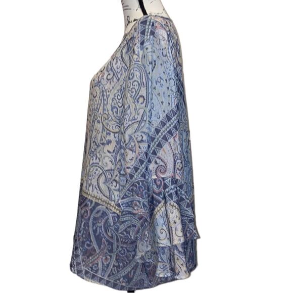 Sharagano Women’s Popover Paisley Gauzy Top Size XL - Picture 4 of 11